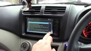 Perodua Myvi Lagi Best  Retro fitted Toyota Estima JDM Headunit [upl. by Tnaryb]