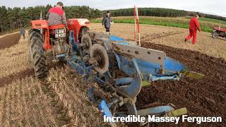 1967 Massey Ferguson 165 MultiPower 33 Litre 4Cyl Diesel Tractor 58 HP with Ransomes Plough [upl. by Nilreb]