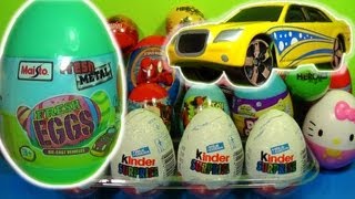 FRESH EGG CAR 1 of 20 Kinder Surprise Surprise Eggs Spider Man Toy Story Cars [upl. by Avery]