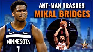 LEAKED AUDIO Anthony Edwards TRASHES Mikal Bridges NEW Shooting Form…  Knicks News [upl. by Aihsirt379]