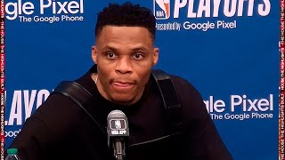 Russell Westbrook Talks Game 2 Loss to Suns Postgame Interview [upl. by Munt]