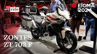 Zontes ZT 703 F  LIVE da EICMA 2024 [upl. by Derrek]