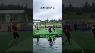 Water Football looks LIT football weirdsports shorts [upl. by Nauqyt]