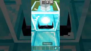 How to make a Diamond beacon   I made a Diamond beacon minecraft shorts ytshorts [upl. by Wendelin669]