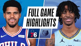 76ERS at GRIZZLIES  FULL GAME HIGHLIGHTS  January 16 2021 [upl. by Hart]