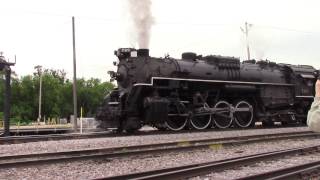 Steam Engine 765 turns around at Janesville WI [upl. by Burger]