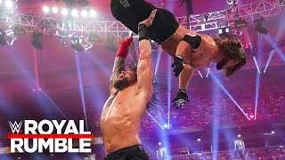 Roman Reigns vs Randy Orton vs AJ Styles vs LA Knight Royal Rumble 2024 highlights [upl. by Harte]