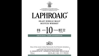 Laphroaig 10 Cask Strength Batch 16  Whiskey Review 247 [upl. by Ynahirb407]