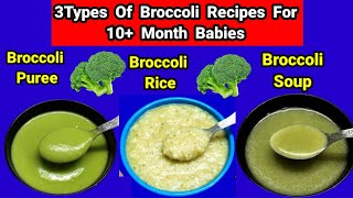 3Types Of ultimate weightgain broccoli recipes for 10month babies10month baby foodbroccoli recipe [upl. by Eniamrehc66]