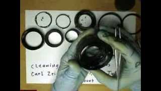 Cleaning Aperture blades in Carl Zeiss Planar 14 50mm Tmotion lapse film [upl. by Hayes]