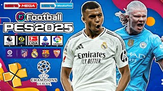 ✅ ESSE TA TOP Novo eFootBall PES 2025  PPSSPP  Download GRÁFICOS REALISTAS [upl. by Oirelav329]