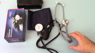 Aneroid Sphygmomanometer amp Stethoscope Bundle Review Medical Supply Review [upl. by Aneeuqal]