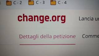 Invito alla Lettura  Petizione sul Sito Internet CHANGE ITALIA changeorg [upl. by Horner]