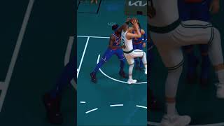 Kristaps Porzingis dunk with Mitchell Robinson shorts short [upl. by Moshell]