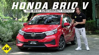 2024 Honda Brio V Full Review A Better Hatch than the Toyota Wigo [upl. by Esirec]