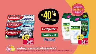 TV reklama Teta drogerie od 26 9 2024  sleva na produkty Palmolive Colgate a Protex [upl. by Anaicul]