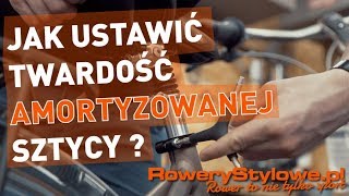 Jak ustawić twardość amortyzowanej sztycy w rowerze holenderskim Na przykładzie Gazelle Orange C7 [upl. by Illib941]