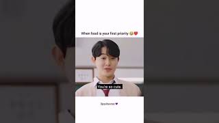 When food is your first priority 😂❤️ kpopfanssanu kpop bts kdrama edit love foodlover [upl. by Haimrej]