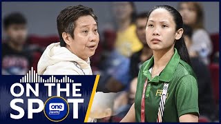 UST coach Haydee Ong on facing former player Raiza Dy as FEU coach  OSOnTheSpot [upl. by Broadbent629]