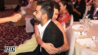 Anushka amp Virat Share a Romantic Hug in Public [upl. by Eciram]