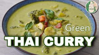 Green Thai Curry Recipe  Most delicious Thai Curry No Onion No Garlic Recipe  Sattvik Kitchen [upl. by Eirrehs]