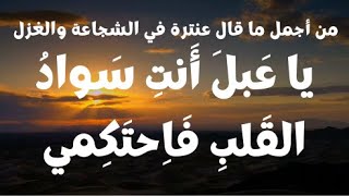 عنترة بن شداد  لا تَقتَضي الدَينَ إِلّا بِالقَنا الذُبُلِ  Antarah ibn Shaddad [upl. by Nnaecarg]