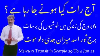 Biggest Update  Mercury Transit in Scorpio 29 to 4 Jan 25  astrologersaeedulhassan [upl. by Barraza41]