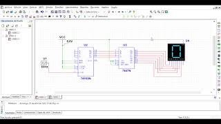 CIRCUITO CONTADOR DE 015 CON DISPLAY [upl. by Hnahk]