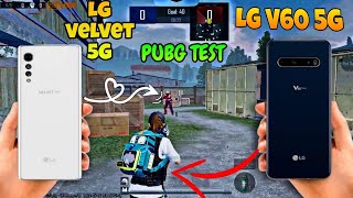 LG V60 5G vs LG VELVET 5G PUBG test best gaming device for PUBG mobile BGMI mobile [upl. by Marabel]