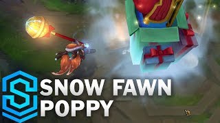 Snow Fawn Poppy Skin Spotlight  PreRelease  League of Legends [upl. by Weaks]