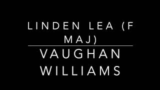 Linden Lea  Vaughan Williams piano accompaniment [upl. by Fairbanks]