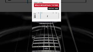 HOW TO Play Wild Mountain Thyme on Guitar for Beginners Easy TABS shorts [upl. by Rramo]