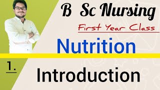 B Sc Nursing Class  Nutrition Chapter 1  Introduction Chapter  Illiness Health Malnutrition [upl. by Inahs]