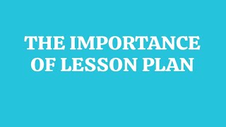 importance of lesson planBEd 1 year english paper pssou bed 1 year [upl. by Brenton163]