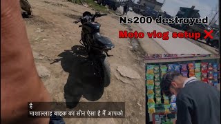 Ns200 broken parts 😢my first vlog with classmatesns200 blackbikes [upl. by Cohla]