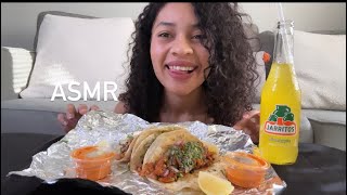 ASMR Español COMIENDO TACOS AL PASTOR COMIDA MEXICANA 🇲🇽 [upl. by Inessa]