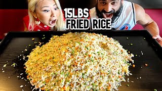 15LBS FRIED RICE CHALLENGE  CHINESE NEW YEAR SPECIAL ft jwebbycaneat RainaisCrazy [upl. by Drauode]