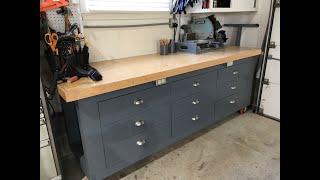 Building a Workbench with Underneath Drawer Storage  Part 2 [upl. by Coltson]