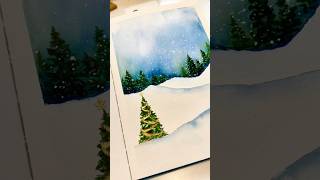 Holiday landscape in watercolor [upl. by Jacklyn]