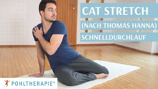 Cat Stretch Schnelldurchlauf nach Thomas Hanna [upl. by Wolfort288]