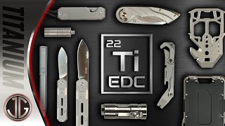 Titanium EDC  FUTURISTIC Everyday Carry Gear [upl. by Aztirak]