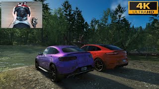 The Crew 2  PORSCHE CAYENNE VS MERCEDESBENZ GLC  ONLINE OFFROAD with THRUSTMASTER TX  TH8A  4K [upl. by Adnirod]