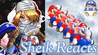 Sheik reacts to Mario Reacts To Nintendo Memes 14 ft SMG4 [upl. by Ennovy]