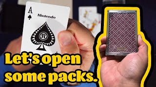 Opening Vintage 1980s Nintendo Plastic Playing Cards  Deck Review [upl. by Blackmore]