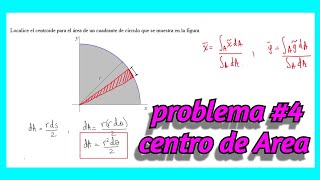 ✅CENTROIDE DE UN CUADRANTE DE CIRCULO Con integrales muy fácil✔️COORDENADAS POLARES [upl. by Letch]