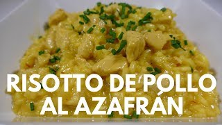 Risotto de Pollo al Azafrán  Receta casera fácil paso a paso No te la pierdas [upl. by Lemrej]