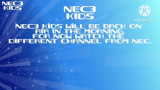 NEC3 Kids  Continuity and Closedown 31st October 2014 [upl. by Arem]