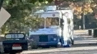 The Grumman Olson Mister Softee Ice Cream Truck Passing By in the distance [upl. by Fita]