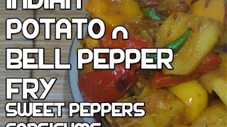 Potato amp Bell Pepper Curry Recipe  Vegan Indian Capsicum Curry  Vegan Youtube [upl. by Dniren]