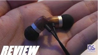 REVIEW Inateck Wood InEar Headphones Mic [upl. by Neivad]